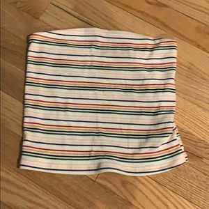 Never worn rainbow tube top